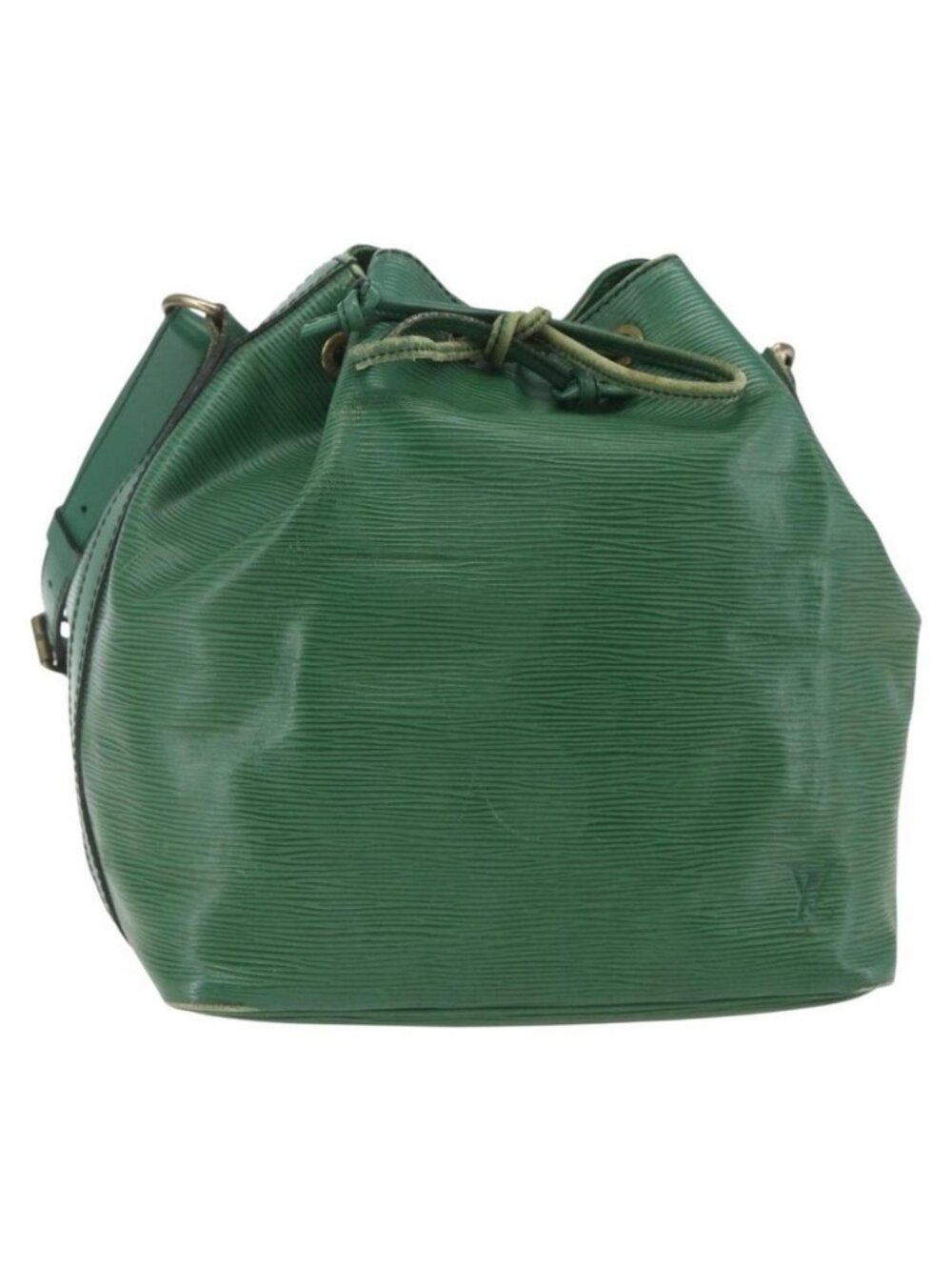 Authentic LOUIS VUITTON Epi Petit Noe Shoulder Bag Green M44104 LV
